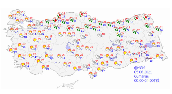 Meteorolojiden iki bölgeye sağanak uyarısı
